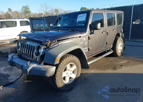 2016 Jeep Wrangler Unlimited Sport z USA, uszkodzony, nr VIN 1C4BJWDG1GL348933